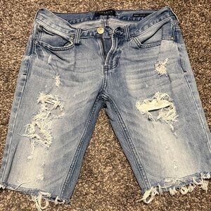 PacSun Distressed Blue Jean Shorts